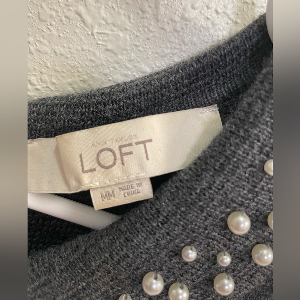Ann Taylor Loft Grey Wool Dress - Picture 3 of 3
